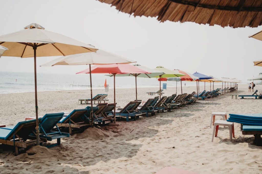 Exploring Hoi An through the relaxed shoreline of An Bang Beach near the Ancient Town in Vietnam.